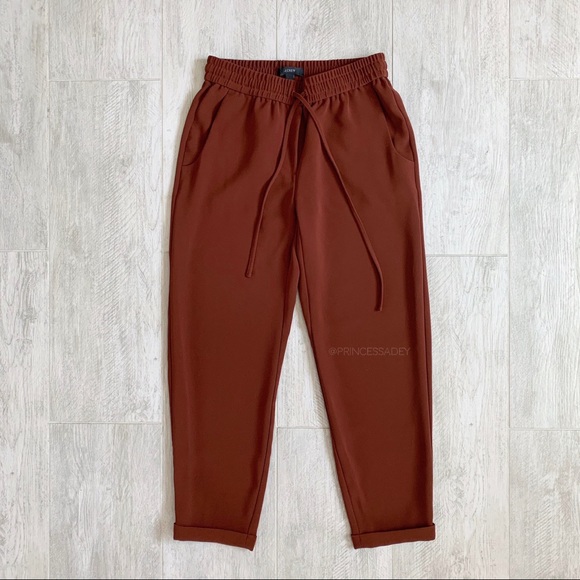 J. Crew Pants - NWOT J. Crew Drapey Drawstring Pants in Rust